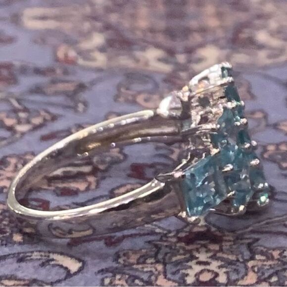 Sparkling size 7 natural Blue Zircon. Fairly lesser known stone but beautifu - Picture 5 of 6